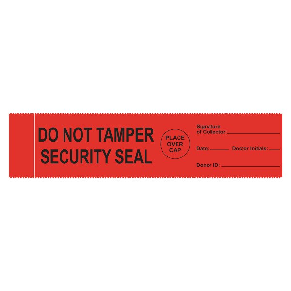 Label, tamper evident security seal